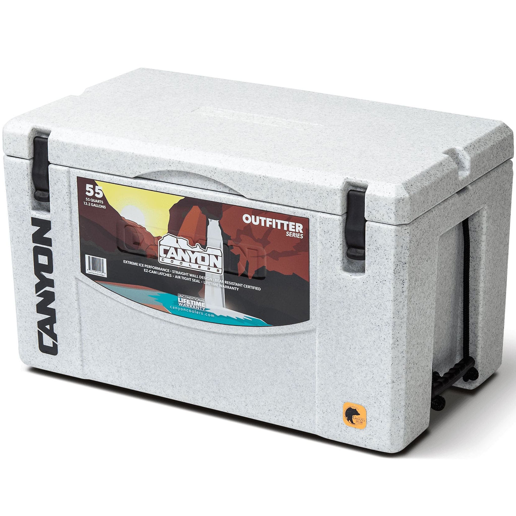 Canyon Coolers Outfitter 55qt Cooler | White Marble