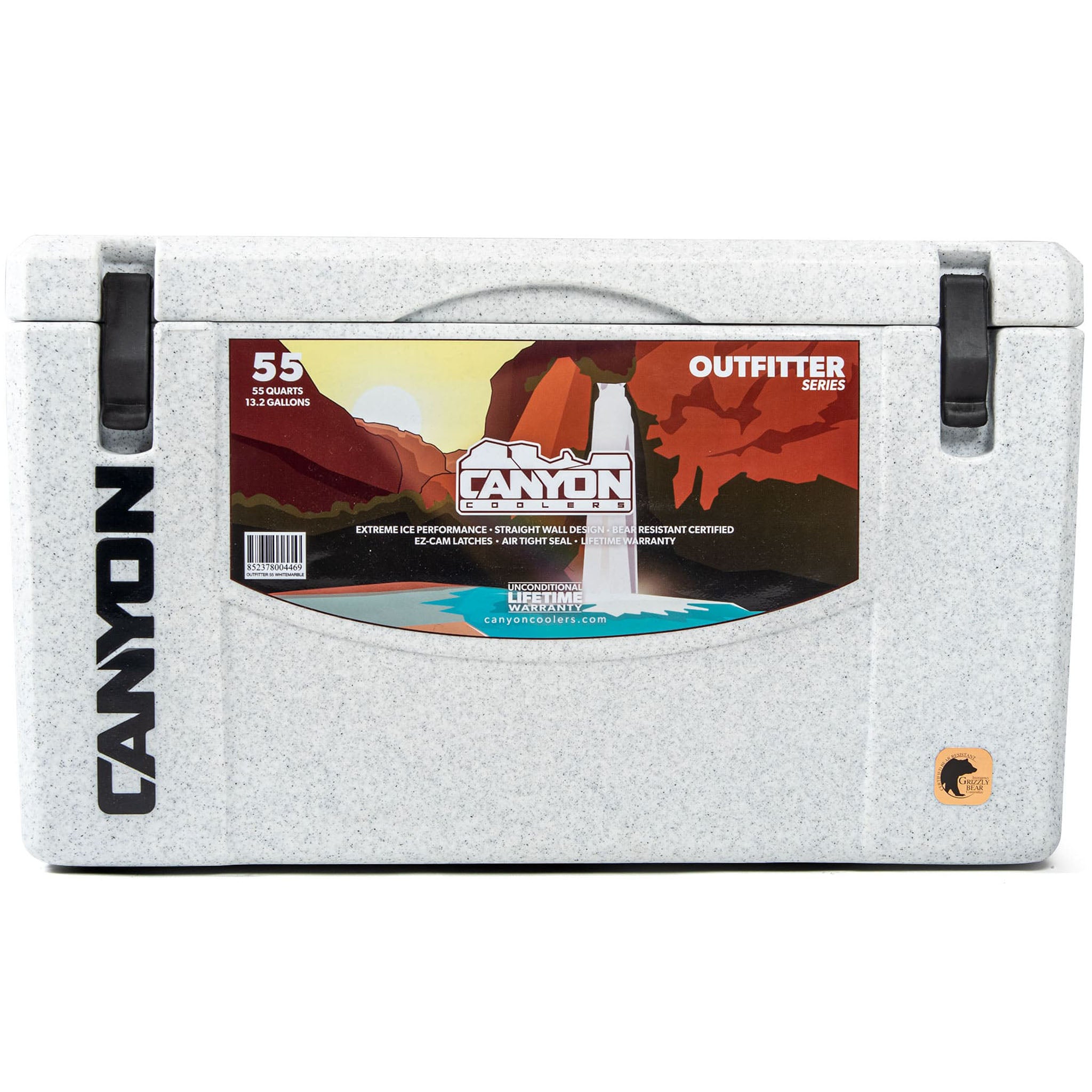 Canyon Coolers Outfitter 55qt Cooler | White Marble