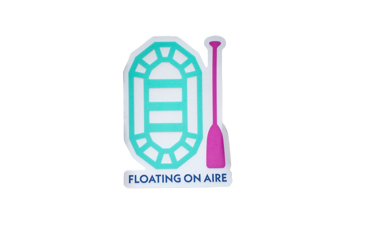 AIRE Raft & Paddle Sticker
