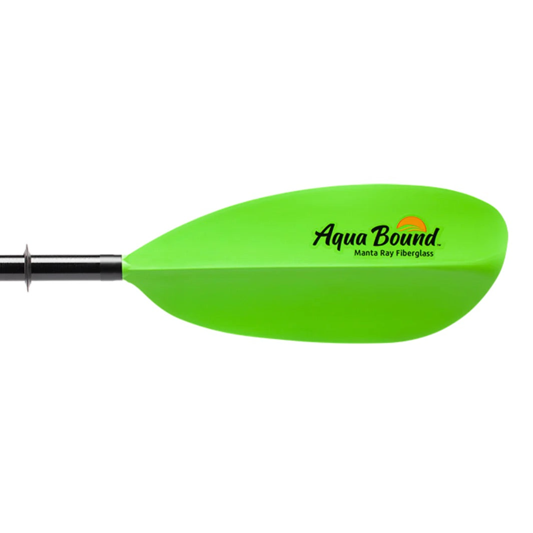 Aqua Bound Manta Ray Fiberglass 2-Piece Snap-Button Kayak Paddle
