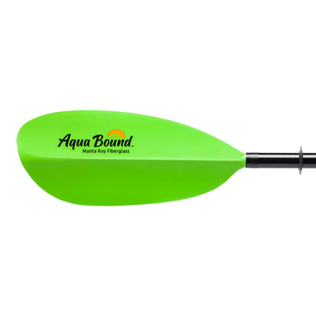 Aqua Bound Manta Ray Fiberglass 2-Piece Snap-Button Kayak Paddle