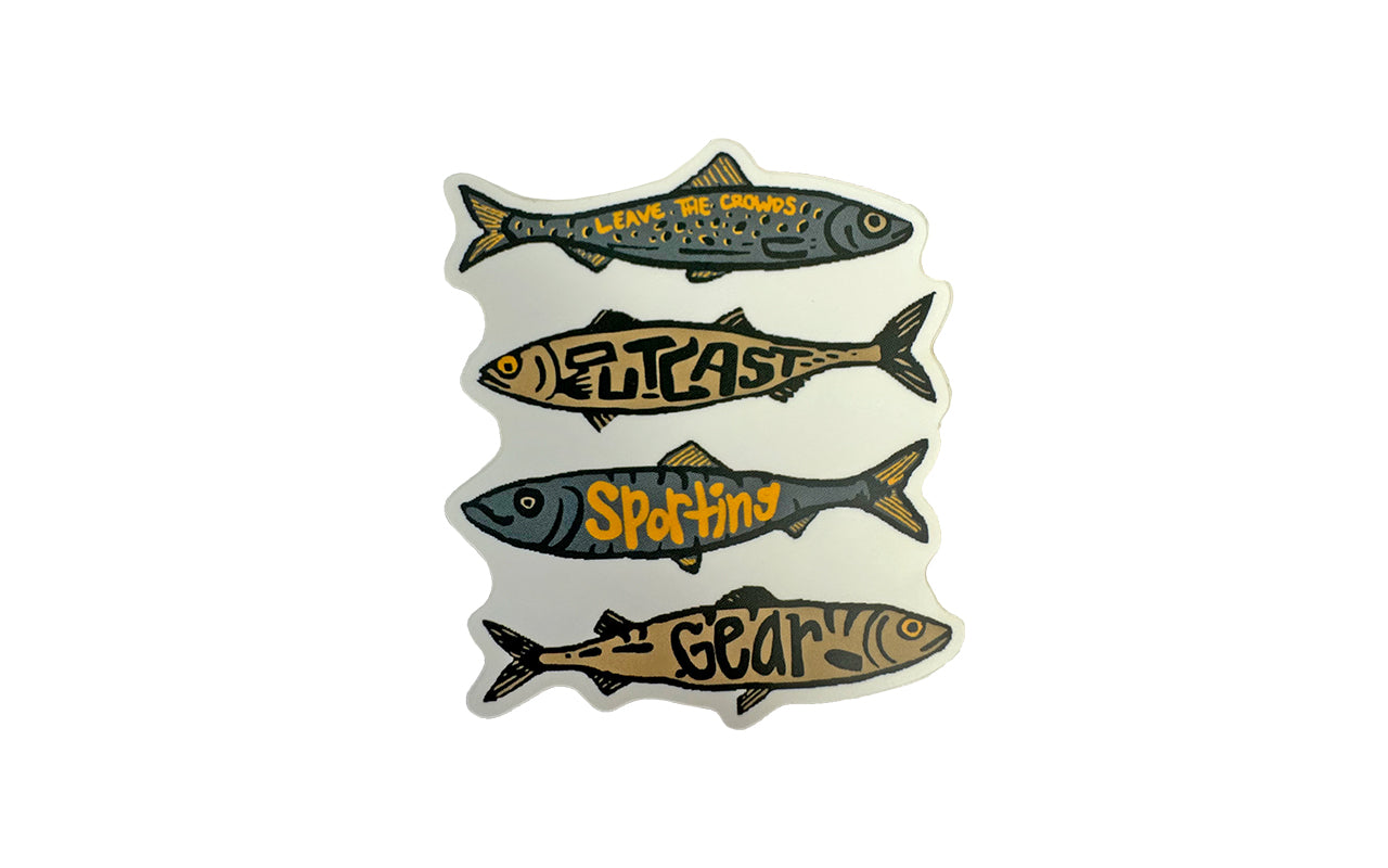 Outcast "Leave The Crowds" Fishing Sticker
