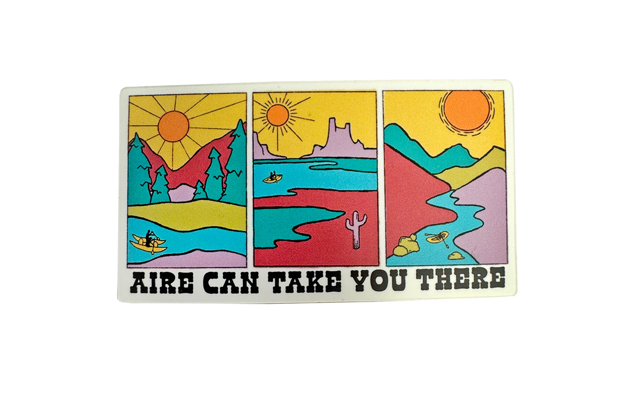 AIRE "Can Take You There" Whitewater Rafting Sticker