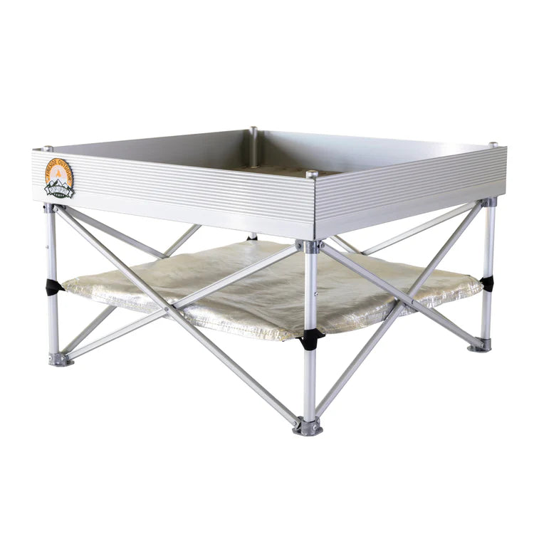 Fireside Outdoor Pop-Up Fire Pit & Heat Shield Bundle