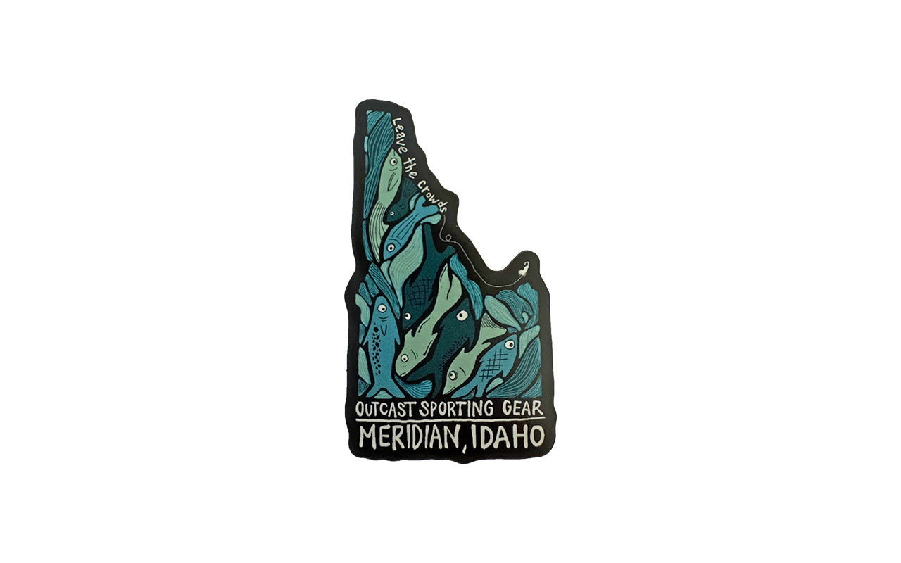 Outcast Sporting Gear Idaho Sticker