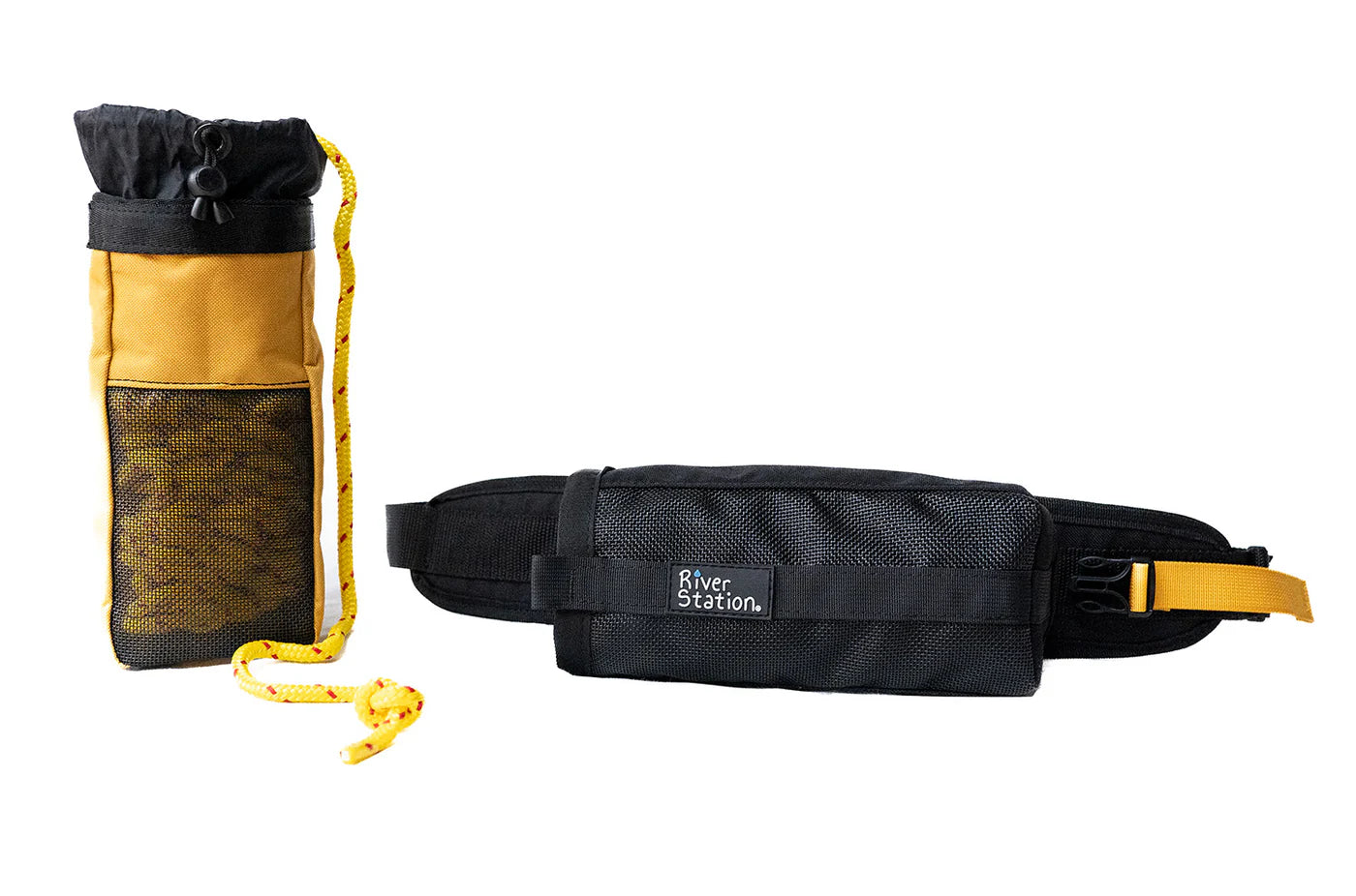 River Station GuideLaunch Waist Throw Bag - Jet Black/Gold